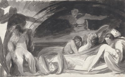 Howard bezoekt een gevangenis door George Romney