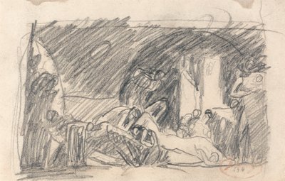 Howard op bezoek in de gevangenis door George Romney