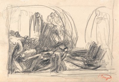 Howard op bezoek in de gevangenis door George Romney