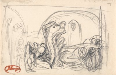 Howard op bezoek in de gevangenis door George Romney