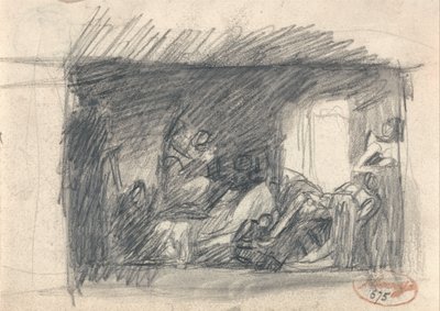 Howard op bezoek in de gevangenis door George Romney