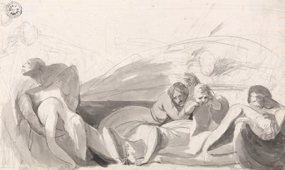 Howard bezoekt een gevangenis door George Romney