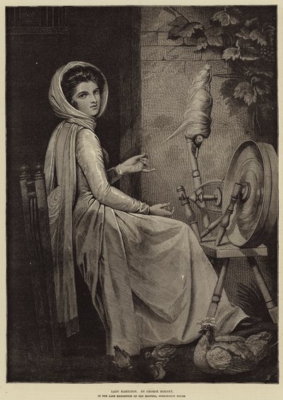 Lady Hamilton door George Romney