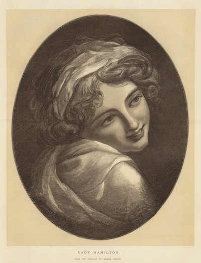 Lady Hamilton door George Romney