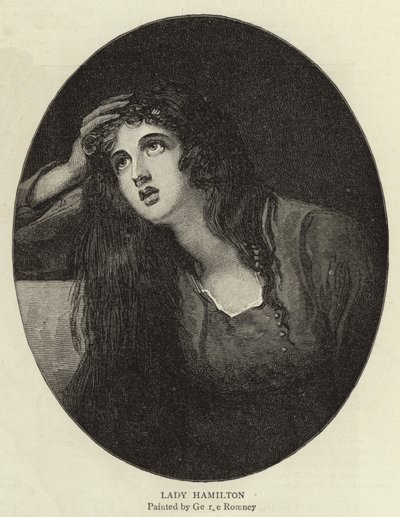Lady Hamilton door George Romney