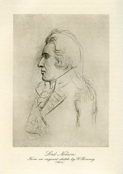 Lord Horatio Nelson door George Romney
