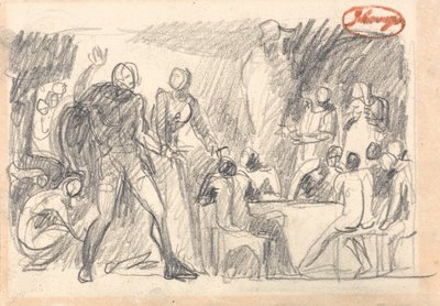 MacBeth: Banketscène door George Romney