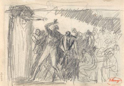 Macbeth: De banketscène door George Romney