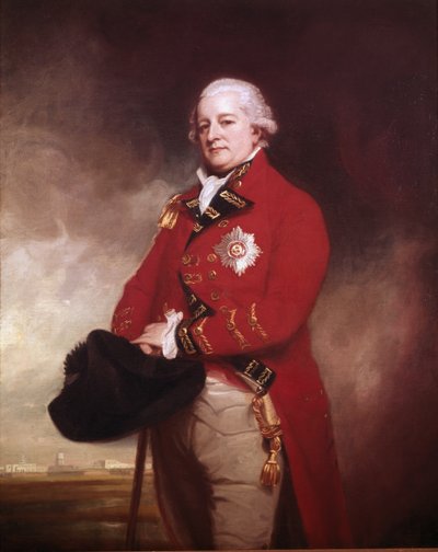Generaal-majoor Sir Archibald Campbell van Inverneil en Ross KB, Gouverneur en Opperbevelhebber, Madras, 1790 door George Romney