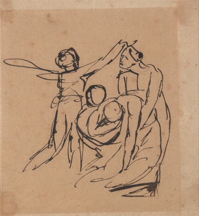 Rouwgroep door George Romney