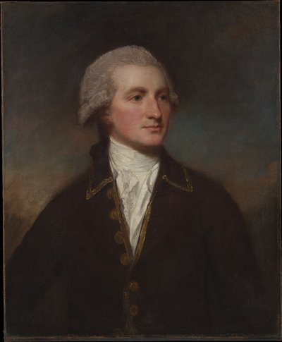 Portret van een man door George Romney