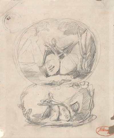 Richard Cumberland Frontispice door George Romney