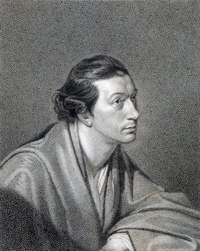 Richard Cumberland, gegraveerd door James Hopwood door George Romney
