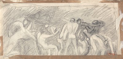 Satan als voorzitter van de hel door George Romney
