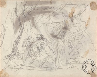 Schets voor Canidia en de Jeugd door George Romney