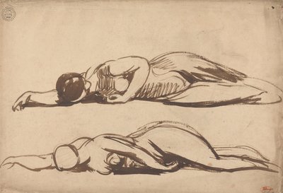 Schetsen van een verzakte vrouw door George Romney
