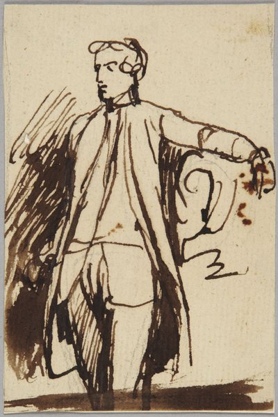 Staand mannelijk figuur door George Romney