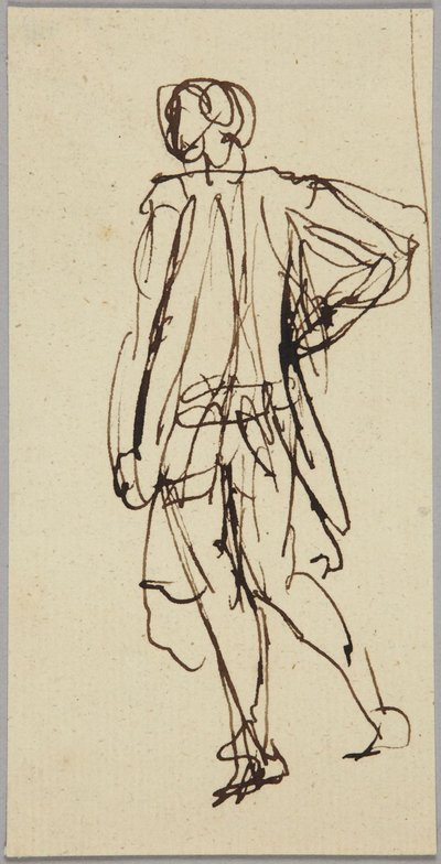 Staand mannelijk figuur door George Romney