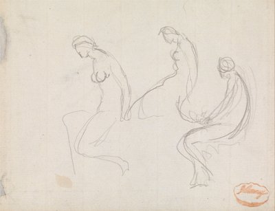 Studie van drie vrouwen door George Romney