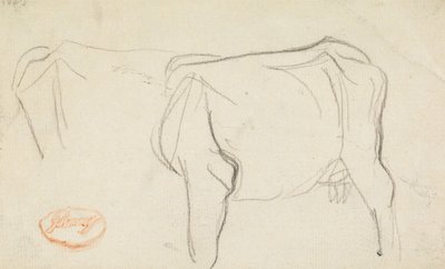 Studie van een koe door George Romney