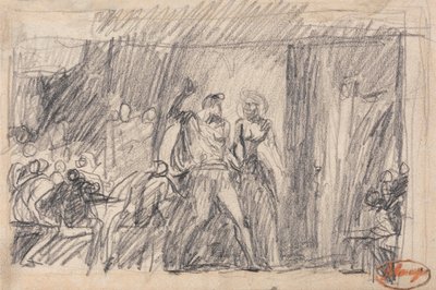 De banketscène: "Macbeth door George Romney