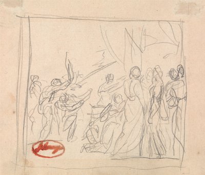 De misgelopen croquetwedstrijd door George Romney
