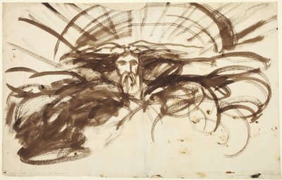 De Geest van God zweefde over de wateren door George Romney
