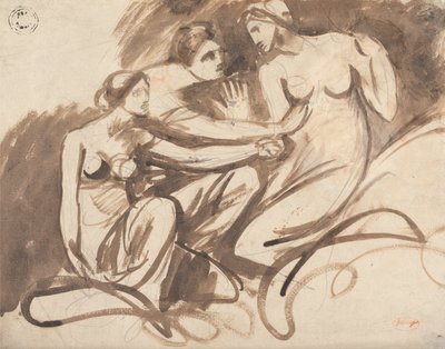 Drie jonge heksen door George Romney