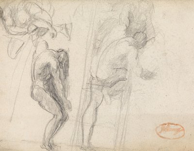 Twee figuurstudies door George Romney
