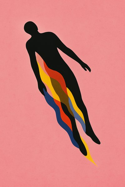 Breaking Through, 2025 (acryl op doek) door George Rosaly