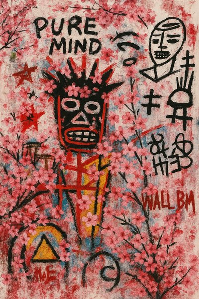 Helende ogen, 2025 (acrylverf op doek) door George Rosaly