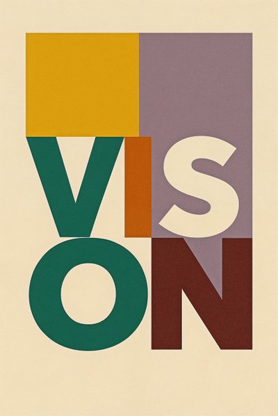 VISIE In Beweging, 2025 (acryl op doek) door George Rosaly