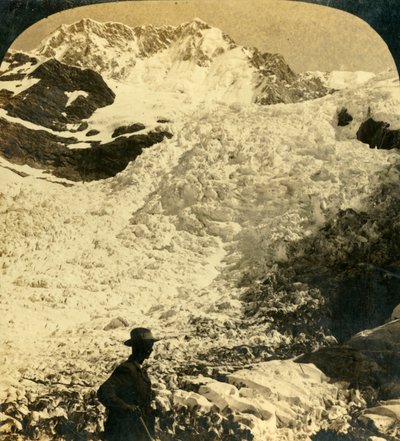De Hochstetter-ijsvallen, Nieuw-Zeeland, ca. 1909 door George Rose