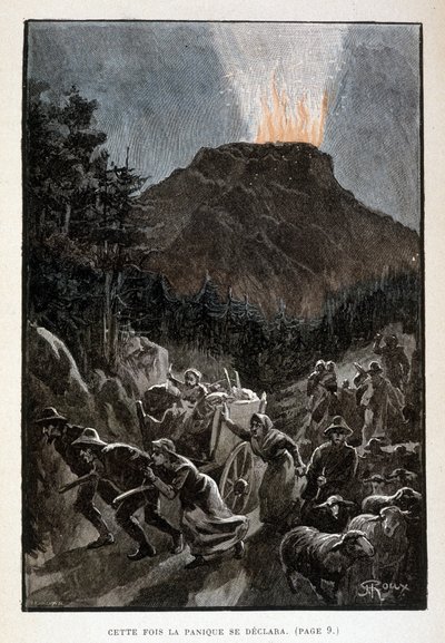 Deze keer brak de paniek uit (pagina 6) in "Meester van de Wereld" door Jules Verne door George Roux