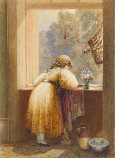 Kijkend uit een Bovenraam, 1832 door George Shepherd