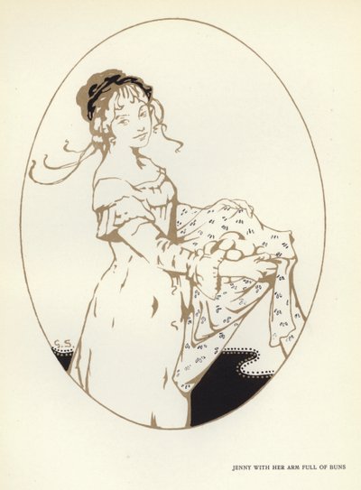 Illustratie voor The Happy Hypocrite door Max Beerbohm door George Sheringham
