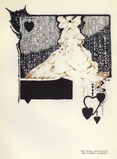 Illustratie voor De Gelukkige Hypocriet door Max Beerbohm door George Sheringham