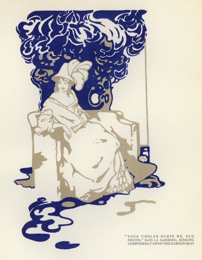 Illustratie voor The Happy Hypocrite door Max Beerbohm door George Sheringham