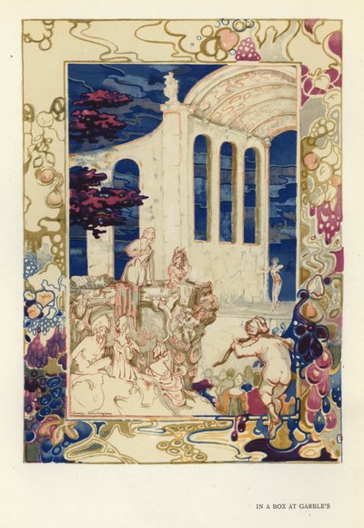 Illustratie voor The Happy Hypocrite door Max Beerbohm door George Sheringham