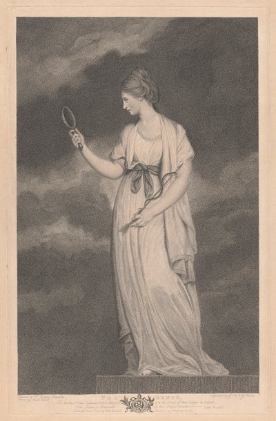 Westraam van de Kapel, New College Oxford: De Deugden - Voorzichtigheid door George Siegmund Facius