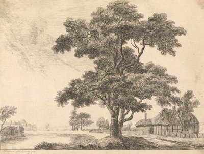 Landschap met Windsor Castle door George Simon Harcourt