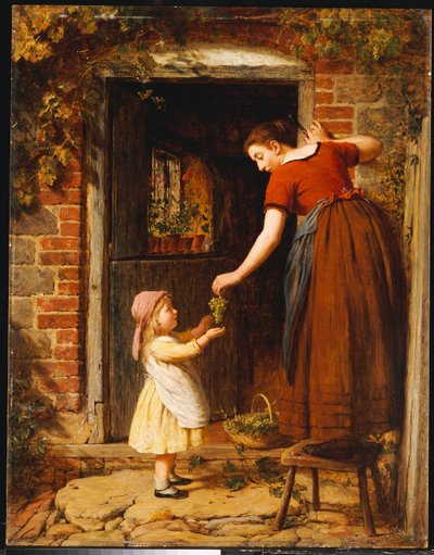 Het Druivenplukken, 1875 door George Smith