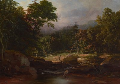 Stroom in de Bergen, c.1850 door George Snr. Inness