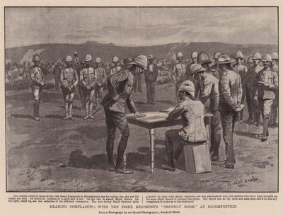 Klachten Horen, met de Ordekamer van het Essex Regiment in Bloemfontein door George Soper