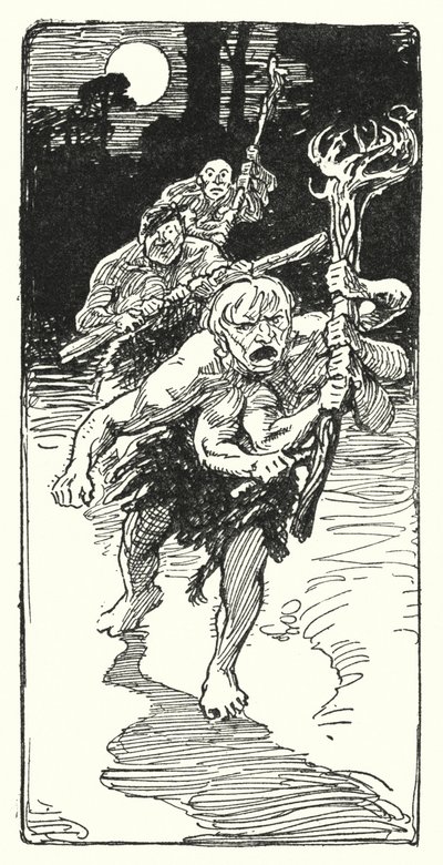 Jason en de Argonauten: "Terwijl ze sliepen, kwamen er verschrikkelijke mannen" (litho) door George Soper