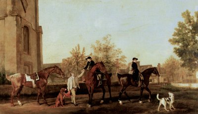 De jagers verlaten Southill door George Stubbs