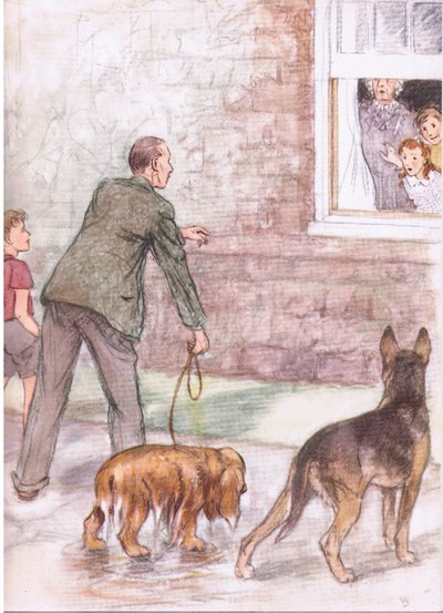 De spaniels zaten vol modder en slijm, uit Pets Limited uitgegeven door Collins door George Vernon Stokes
