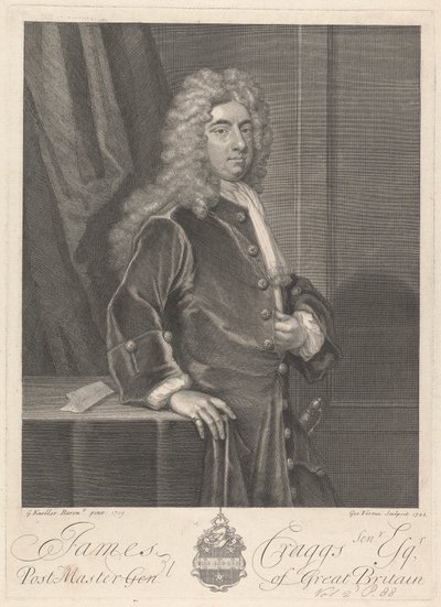 James Craggs de Oudere door George Vertue