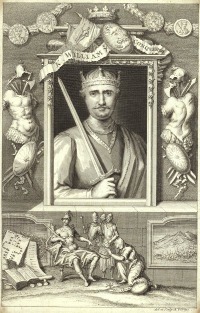 Portret van Willem de Veroveraar door George Vertue