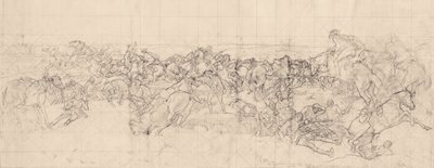 De Aanval van de 4e Lichte Cavaleriebrigade bij Beersheba door George Washington Lambert